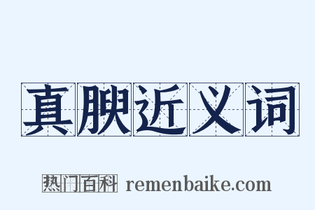 真腴近义词是什么意思的图片